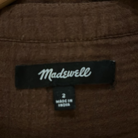 MADEWELL Women's Brown Full Length Jumpsuit Size 2 - Picture 3 of 4